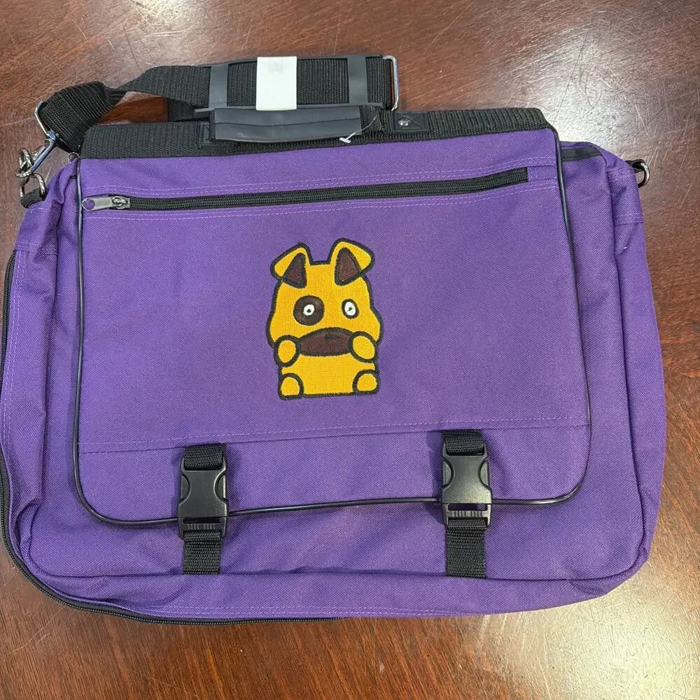 Travel Crossbody Laptop School Bag Purple - See Description